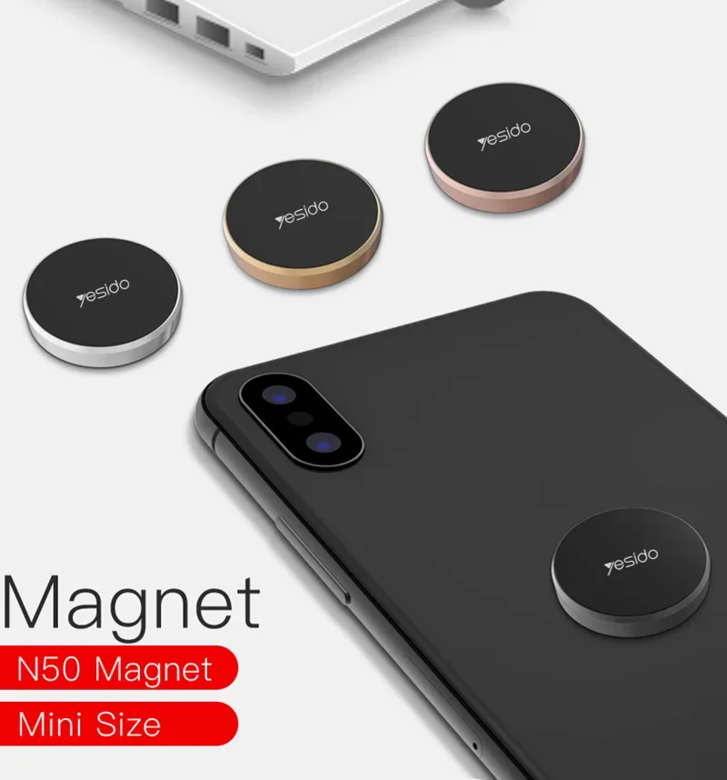 Yesido-Mini soporte magnético de Metal para teléfono para coche, consola central, soporte adhesivo de navegación para coche, soporte súper de carga, nuevo 2025 - imagen 5