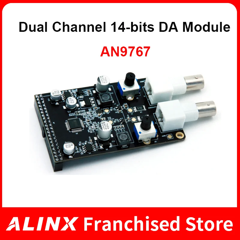 ALINX AN9767: Módulo DA de doble canal de 14 bits para placa FPGA