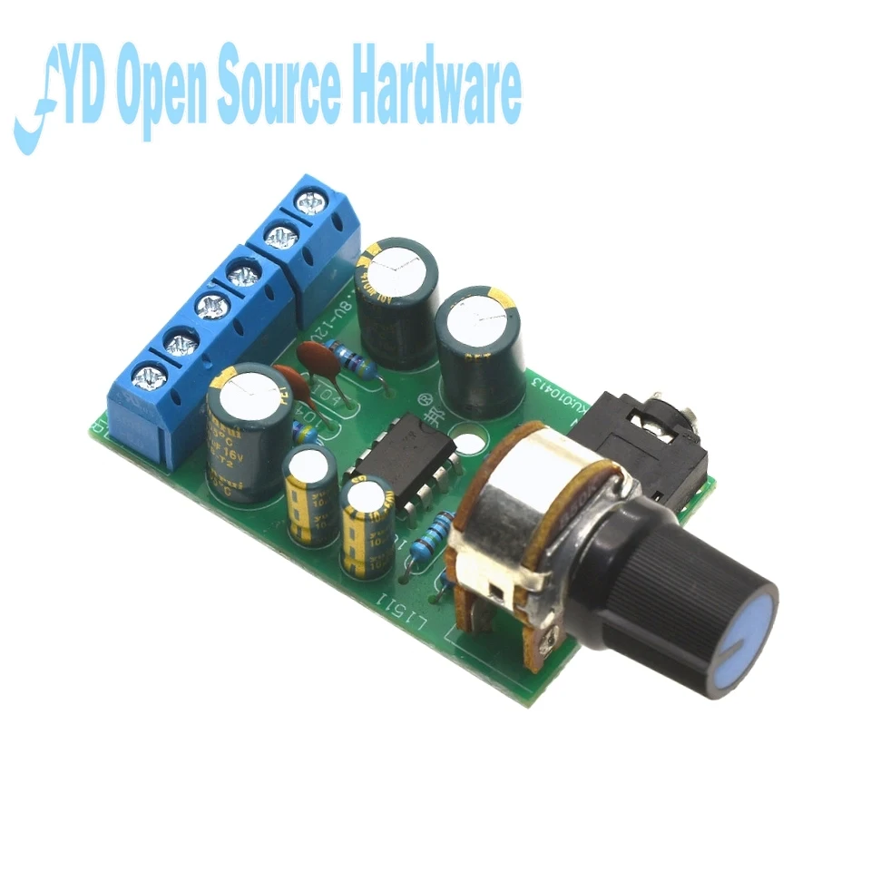 Placa amplificadora de potencia DC 1,8-12V TDA2822M módulo amplificador de placa de Audio Mini AUX estéreo de 2,0 canales - imagen 2