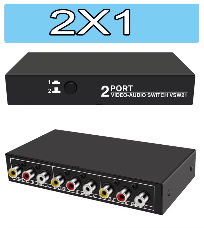 Selector Conmutador AV RCA 3 Entradas para Consolas - imagen 3