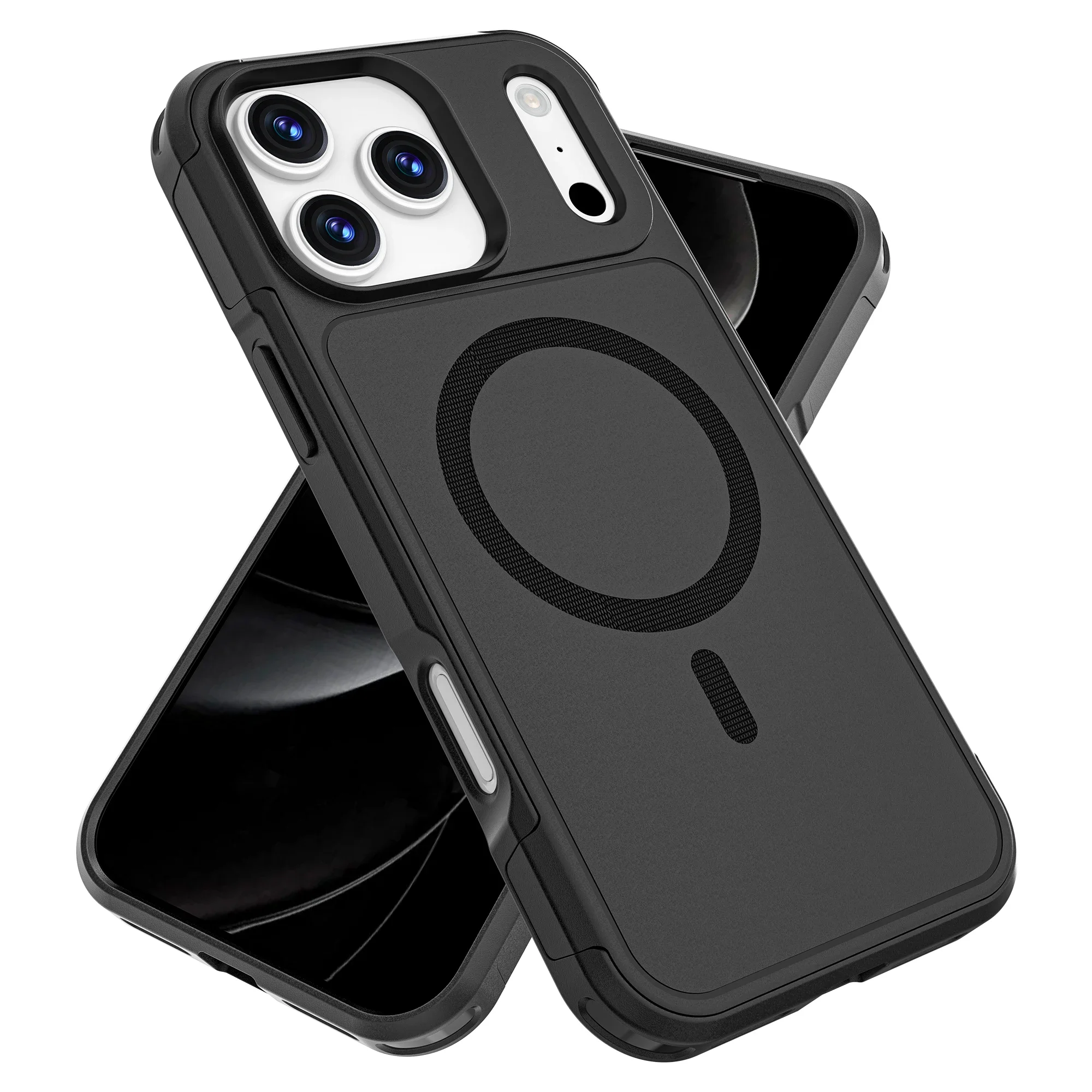 Funda magnética de lujo para iPhone 17 16 15 14 13 12 Pro Max Plus Air carga inalámbrica cubierta dura Capa Fundas - imagen 2