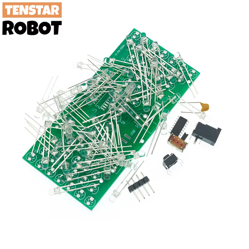 Kit Bricolaje Reloj Arena Electrónico 5V con LED y PCB Doble Capa - imagen 5