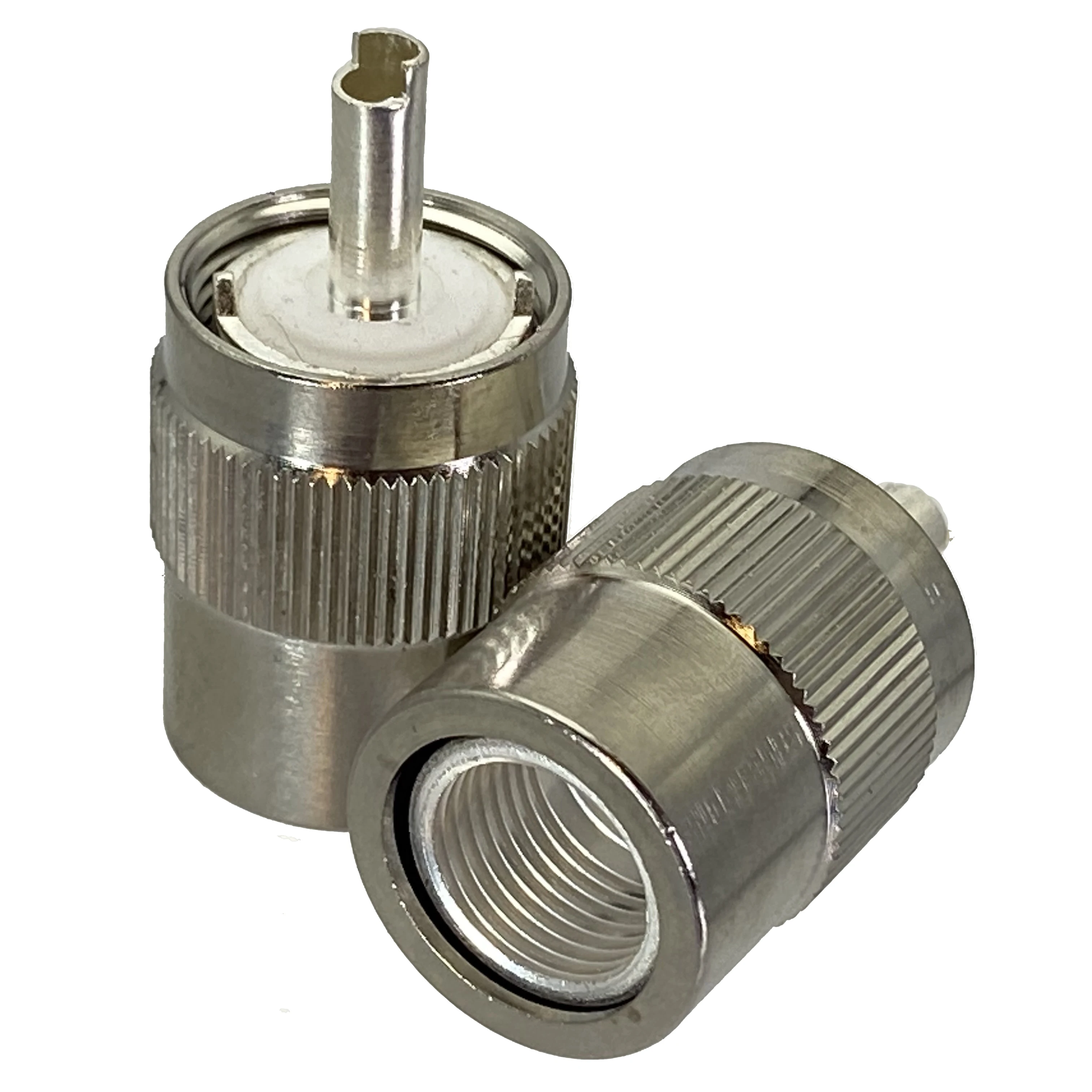 Conectores coaxiales PL259 50 Ohm PL-259 UHF macho conector de soldadura con reductor para LMR400 RG8 RG213 Coaxial