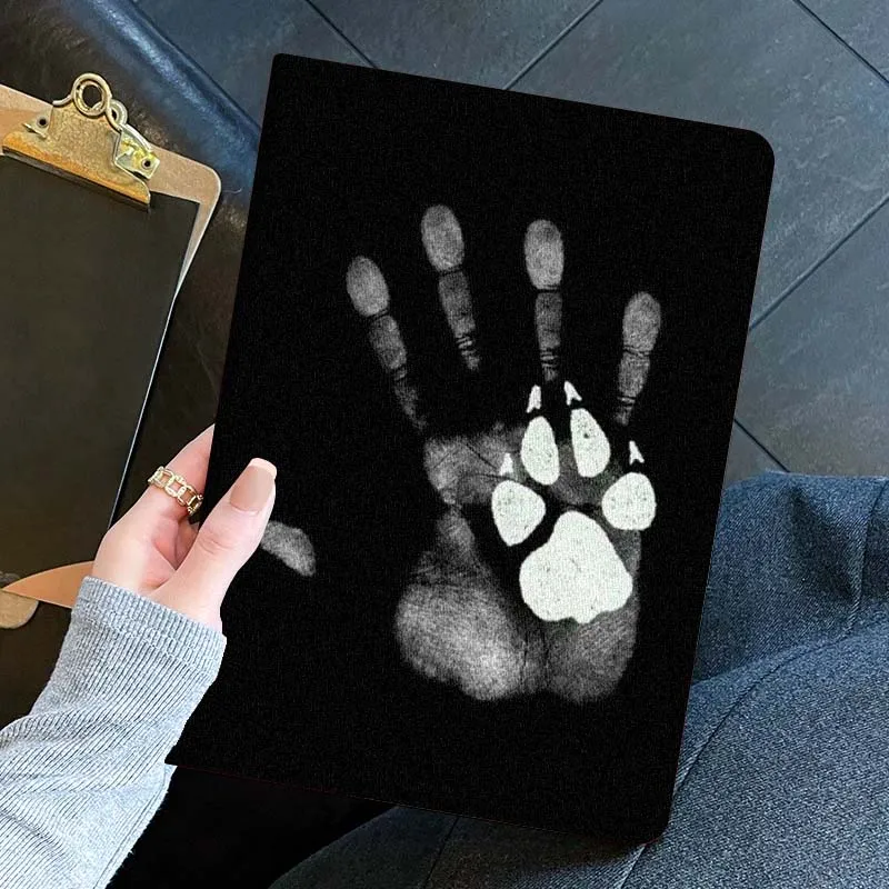 Diseño de hueso con estampado de pata de perro para iPad Pro Mini 1 2 3 4 5 6 7 7ta generación 12,9 10,5 13 11 7,9 8,3 M4 pulgadas funda para tableta