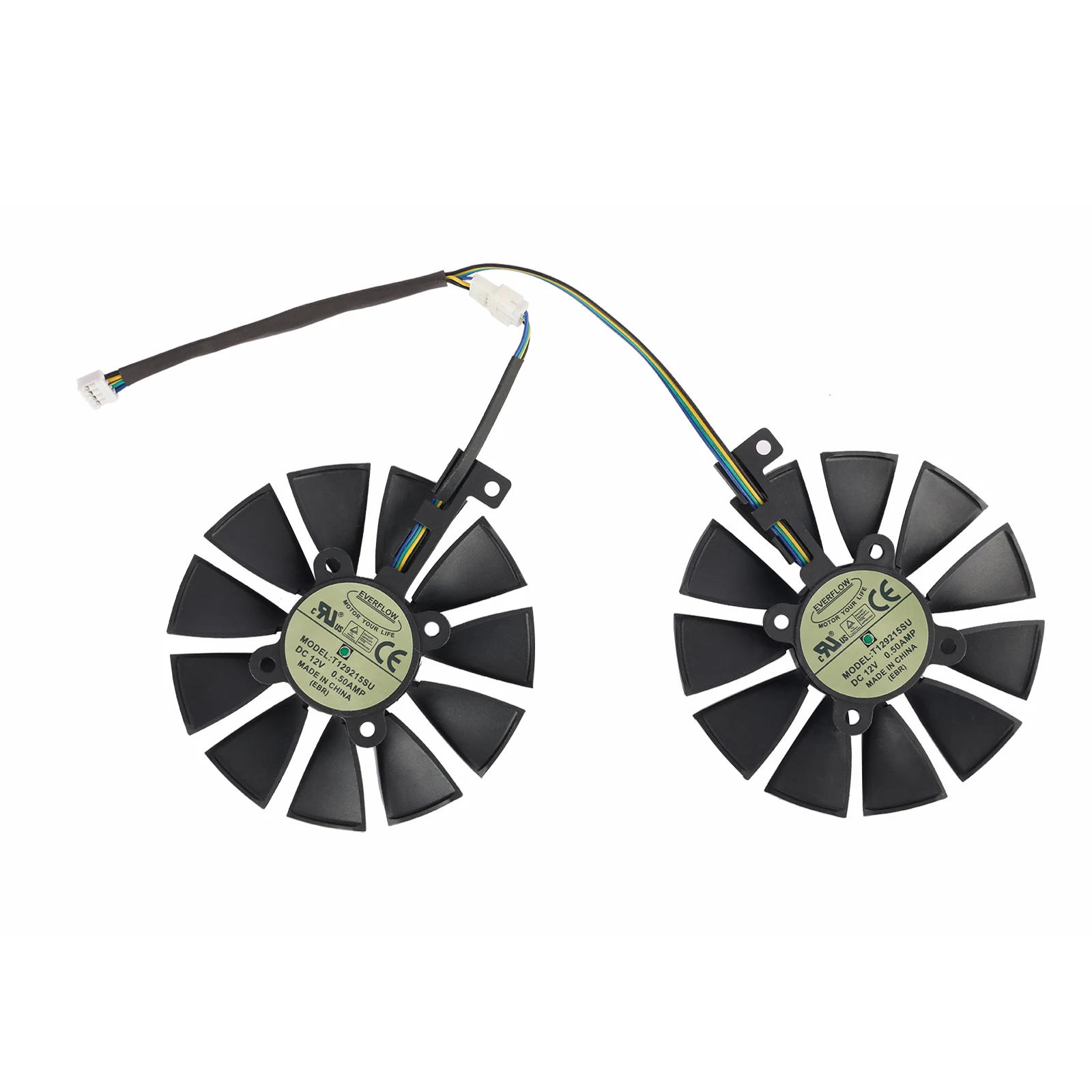 Ventilador de repuesto para tarjeta gráfica ASUS Dual Series GTX 1070, 1060, RX 480, 87MM, T129215SU, PLD09210S12HH - imagen 4