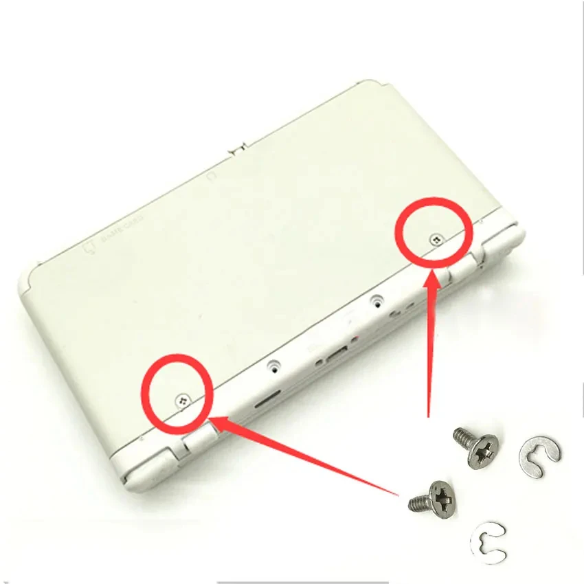 Juego 4 en 1 para 2DS, 3DS, LL, XL, 3DS, 3dsll, 3dsxl, cubierta trasera de batería, tornillos, montaje de reparación seguro - imagen 2