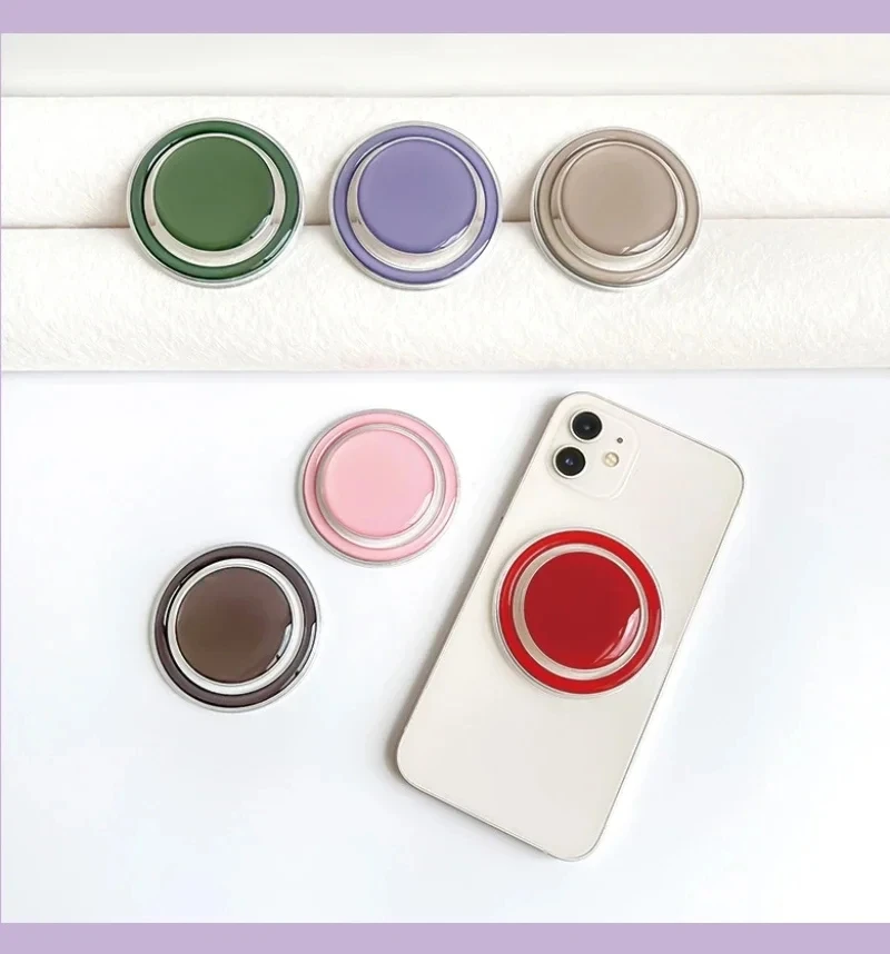 Soporte para teléfono móvil, soporte de bolsillo plegable magnético para Magsafe, IPhone, Samsung, Mac, anillo seguro, soporte expansible para dedo - imagen 2