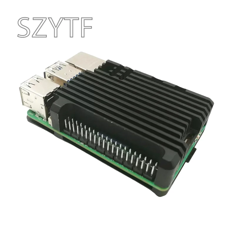 Carcasa de aluminio Raspberry Pi 5 con ventilador de refrigeración, disipador de calor activo pasivo, Enfriador de radiador para RPi 5