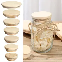 Tapas Madera Tarro Albañil Reutilizables – Varios Tamaños Conserva