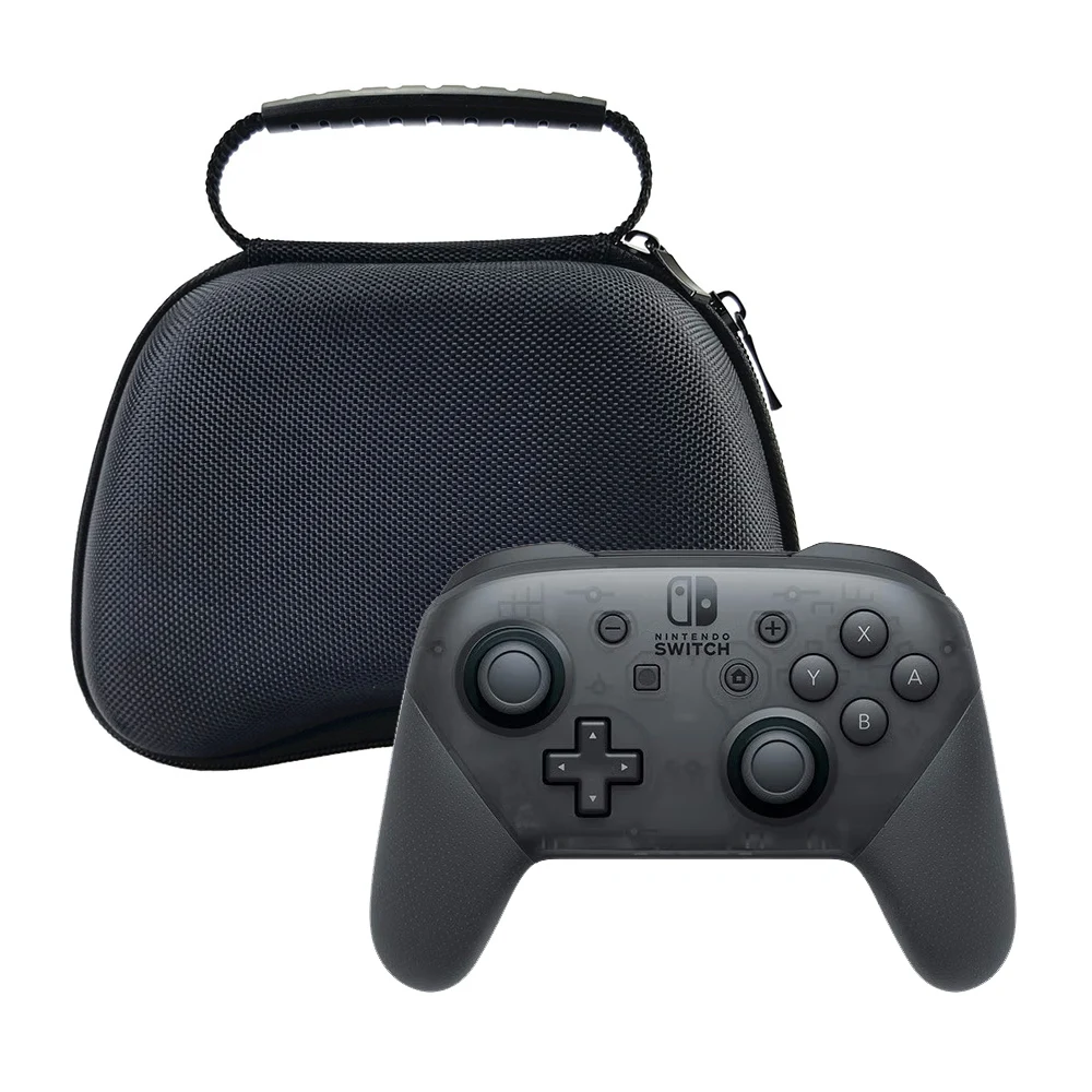 Bolsa portátil para controlador de juegos Switch Pro, funda de nailon duro, cubierta antiarañazos, Compatible con Nintendo Switch OLED, caja de Gamepad inalámbrica
