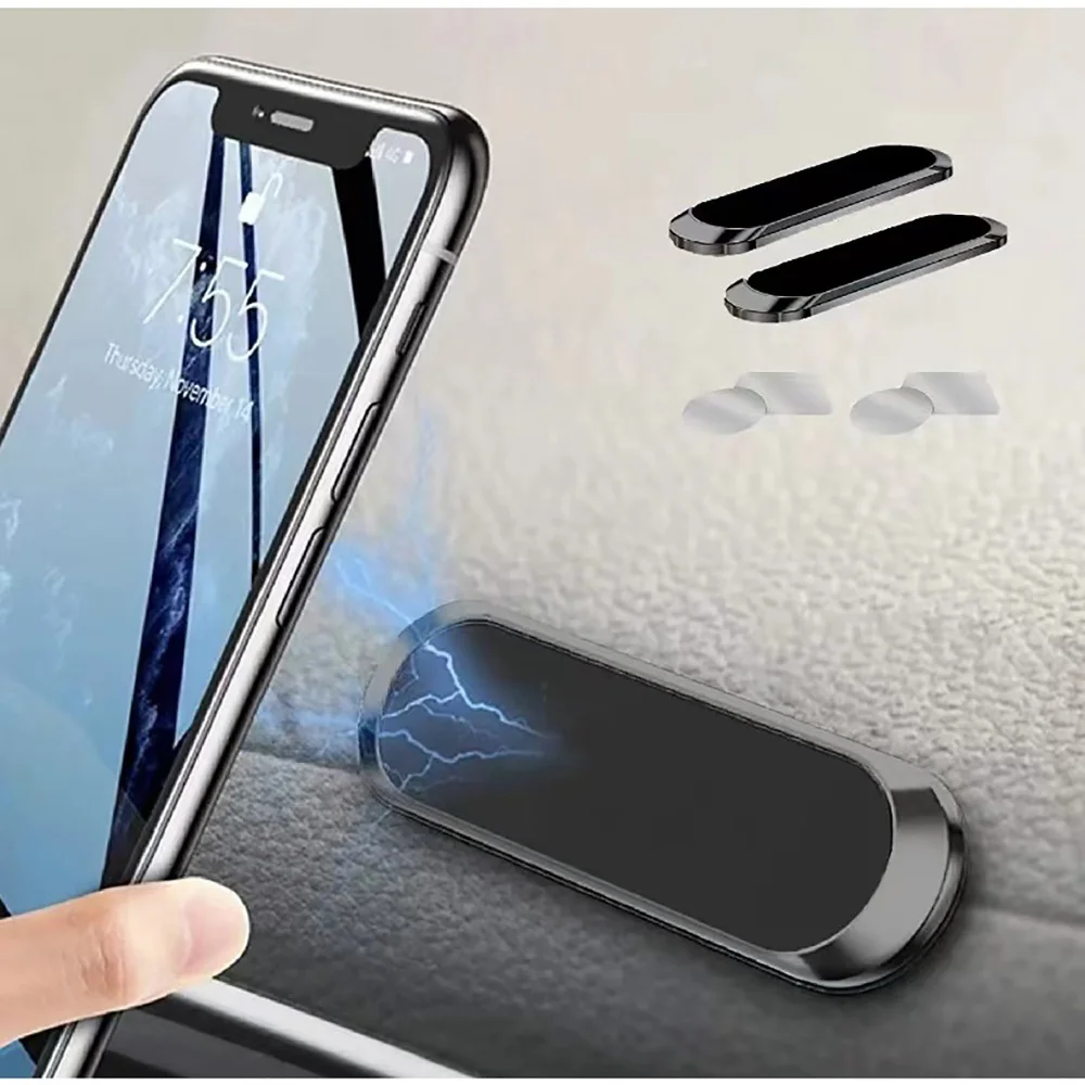 Soporte Universal para teléfono de coche, soporte para salida de aire, GPS para iPhone, Samsung en coche, soporte para teléfono con forma de tira Simple, accesorios para automóvil - imagen 5