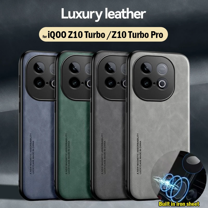 Funda de cuero iQOO Z10 Turbo Pro – Magnética Ultradelgada