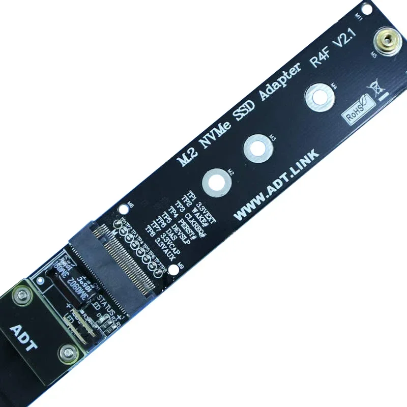 Cable de extensión PCIe X16 a M.2 NVME M2 NVMe SSD adaptador de unidad de estado sólido tarjeta de expansión compatible con PCI-E3.0 16X Gen3 32G/bps - imagen 3