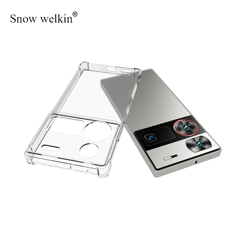 Funda de protección completa para Nubia Z60 Ultra Airbags Buffer para ZTE nubia Z60 Ultra Clear Soft TPU a prueba de golpes, funda trasera - imagen 3