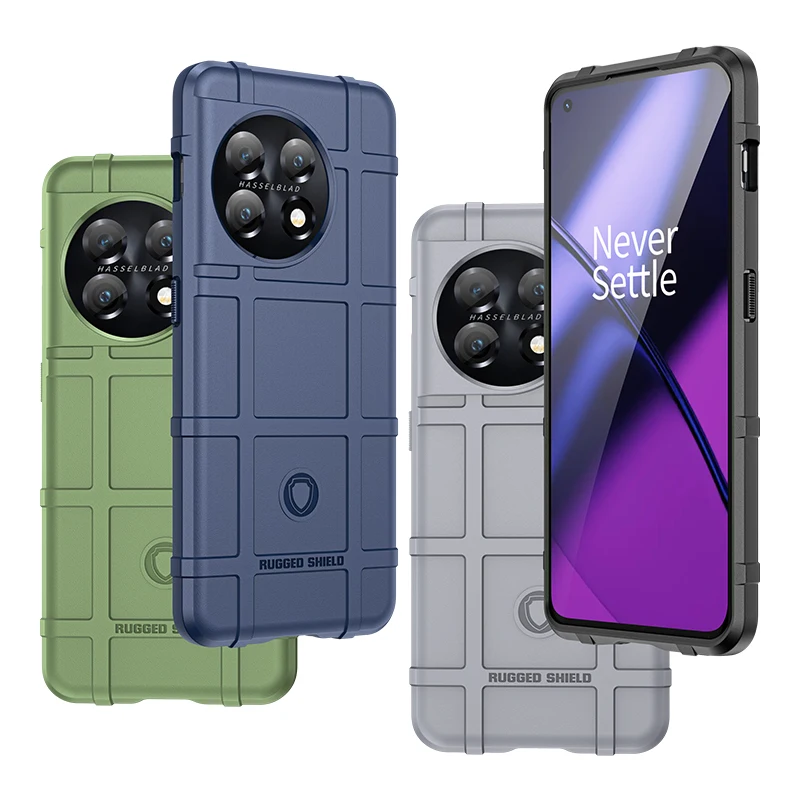 Funda dura de silicona para OnePlus 11, protector resistente a prueba de golpes, carcasa trasera protectora para OnePlus 10T 10 9 Pro 10R 9R