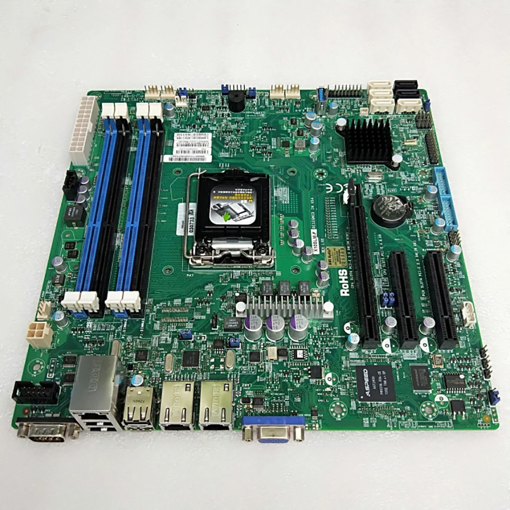 Placa base X10SLM-F E3-1200 v3/v4 4.a generación. Core i3 LGA1150 DDR3 4 USB 3.0 (1 tipo A 2+1 vía encabezado) para Supermicro - imagen 2
