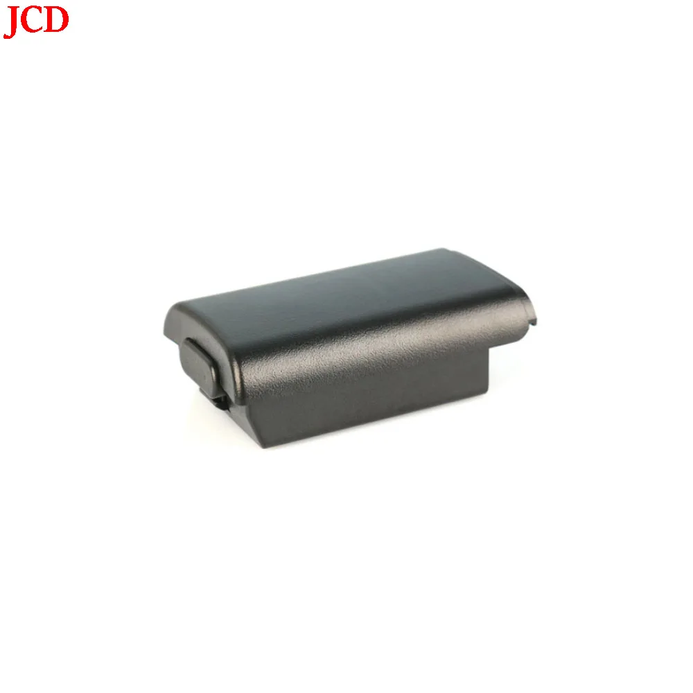 JCD-Paquete de cubierta trasera de batería AA, pieza de repuesto para mando inalámbrico Xbox 360, 4 tapas de agarre de silicona, color negro, 2 unidades - imagen 2