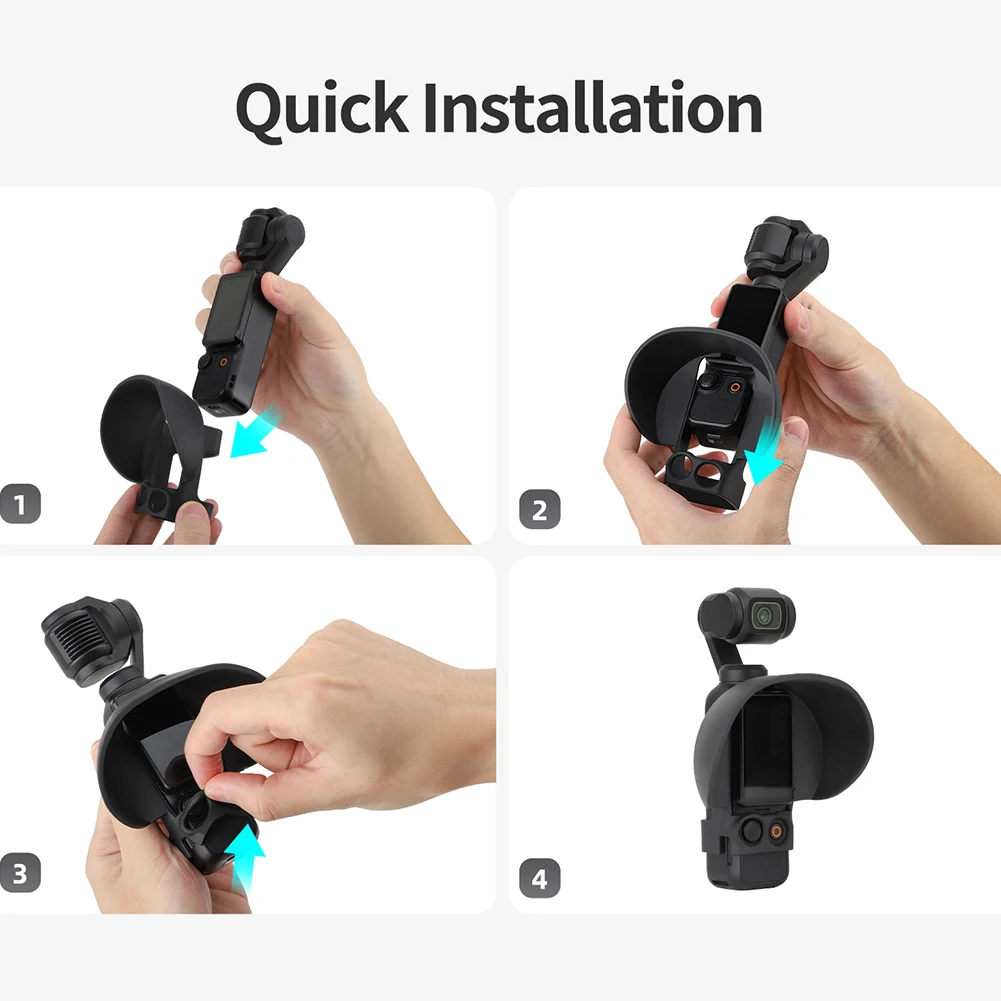 Parasol de pantalla para DJI Osmo Pocket 3, parasol con bloqueo de luz, protector de cámara antideslumbrante, accesorios de cámara cardán de mano - imagen 5