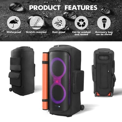 Funda Antipolvo JBL PartyBox 710 para Altavoz Exterior con Bolsillo Micrófono