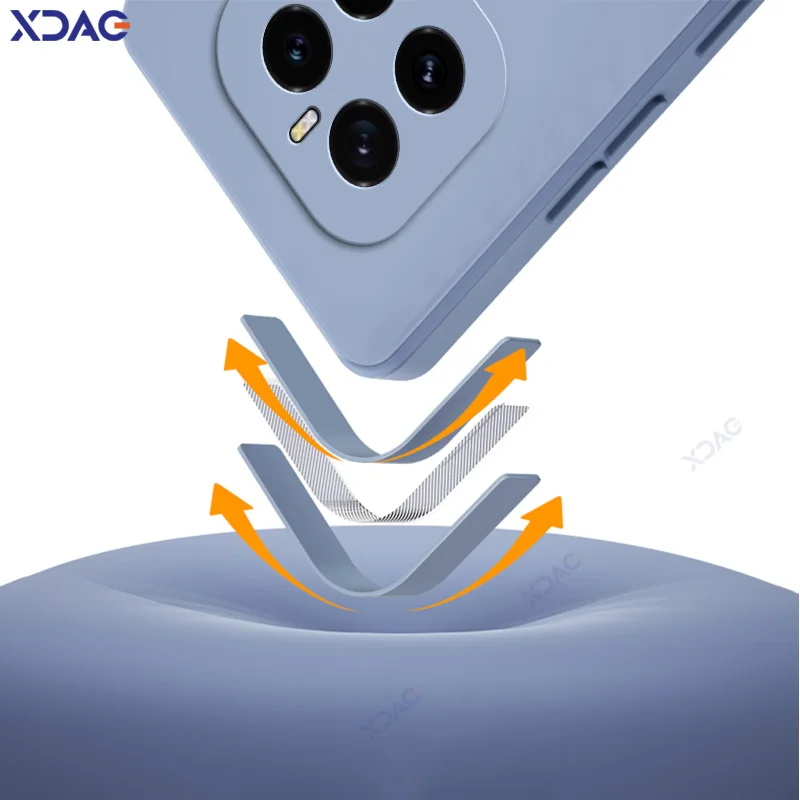 Funda de lujo para teléfonos móviles de doble capa para Honor GT Pro 5G protección de lente HonorGTPro GTPro armadura de silicona líquida cuadrada suave - imagen 2