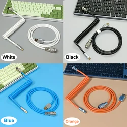 Cable espiral RGB USB-C 6 m para teclado mecánico gaming
