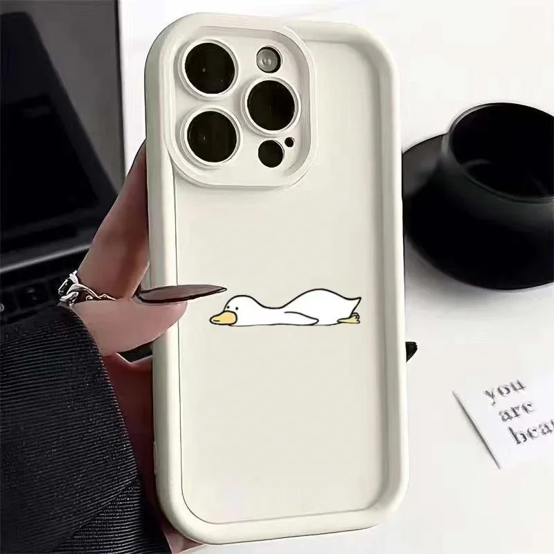 Funda divertida de pato, Luna y estrella para Motorola Moto Edge 40 Neo 50 Fusion Pro G85 E14 G54 5G G34 G24 G14 G32 G52 E32, funda de silicona suave - imagen 3