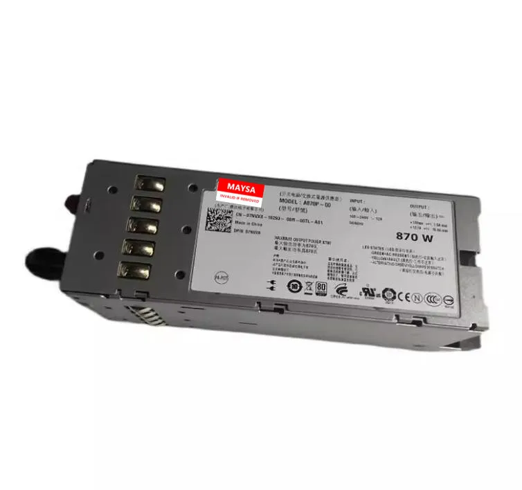 870W para DELL T610 R710 fuente de alimentación redundante 0YFG1C YFG1C 07NVX8 7NVX8 A870P-00 N870P-S0 NPS-885AB envío rápido