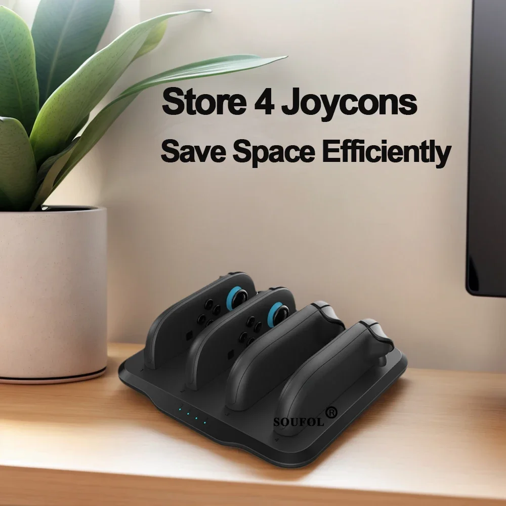 2025 nuevo para NS Switch 2 Joypad cargador estación de carga con cable de carga para controlador Switch2 protección de seguridad - imagen 5
