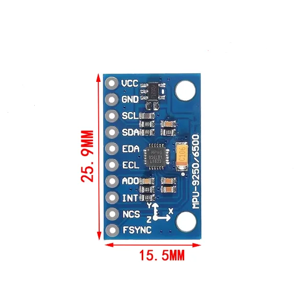 MPU6500 DC3-5V GY-6500 6DOF Módulo de sensor giroscópico de aceleración de actitud de 6 ejes y 6 ejes - imagen 2