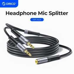 ORICO Splitter Auriculares Jack 3.5mm con Micrófono