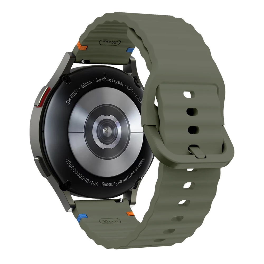 Correa de silicona para reloj TicWatch Pro 3 Ultra, 20mm, 22mm, para TicWatch GTW/GTX/S2/E2/E3/GTH, pulsera deportiva suave de repuesto - imagen 5