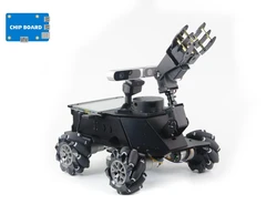 Jetson Nano Coche robot AI ROS SLAM con radar y brazo mecánico