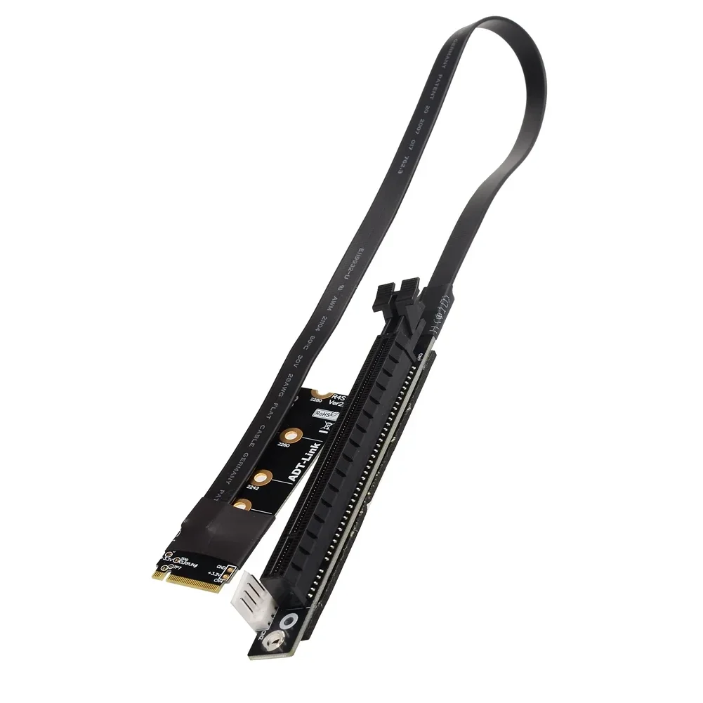 ADT M.2 NVMe a PCIe 4,0x16 Cable de extensión Gen4/3,0 adaptador puente BTC Cable de minería GTX RTX gráficos vídeo GPU NVIDIA tarjetas AMD - imagen 4