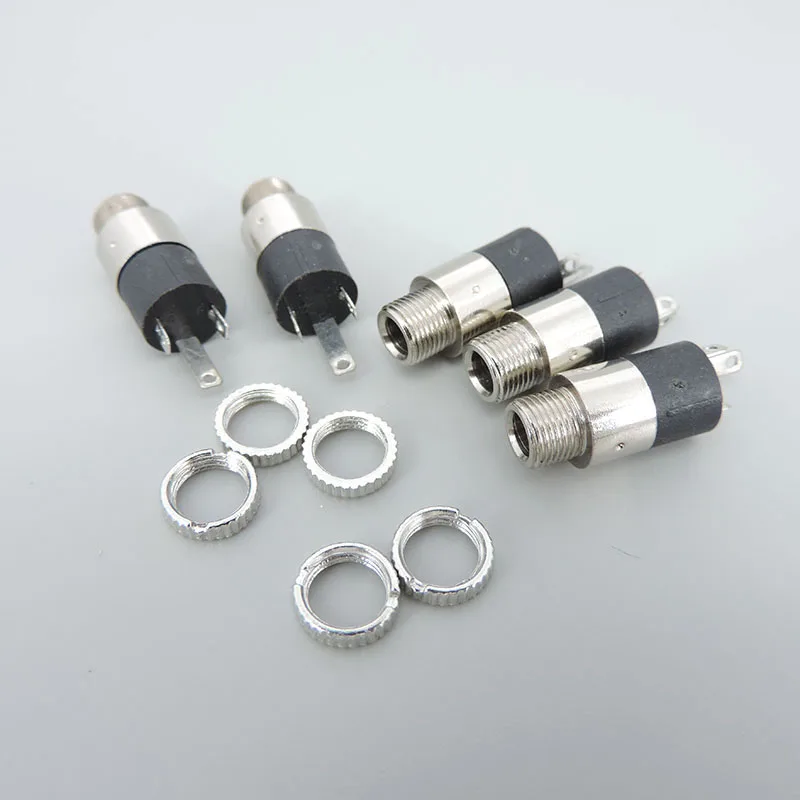 5 uds PJ392 3pin 3,5mm vídeo estéreo hembra montaje Jack enchufe con tornillo Audio auriculares conector de alimentación 3,5 auriculares Q1 - imagen 3