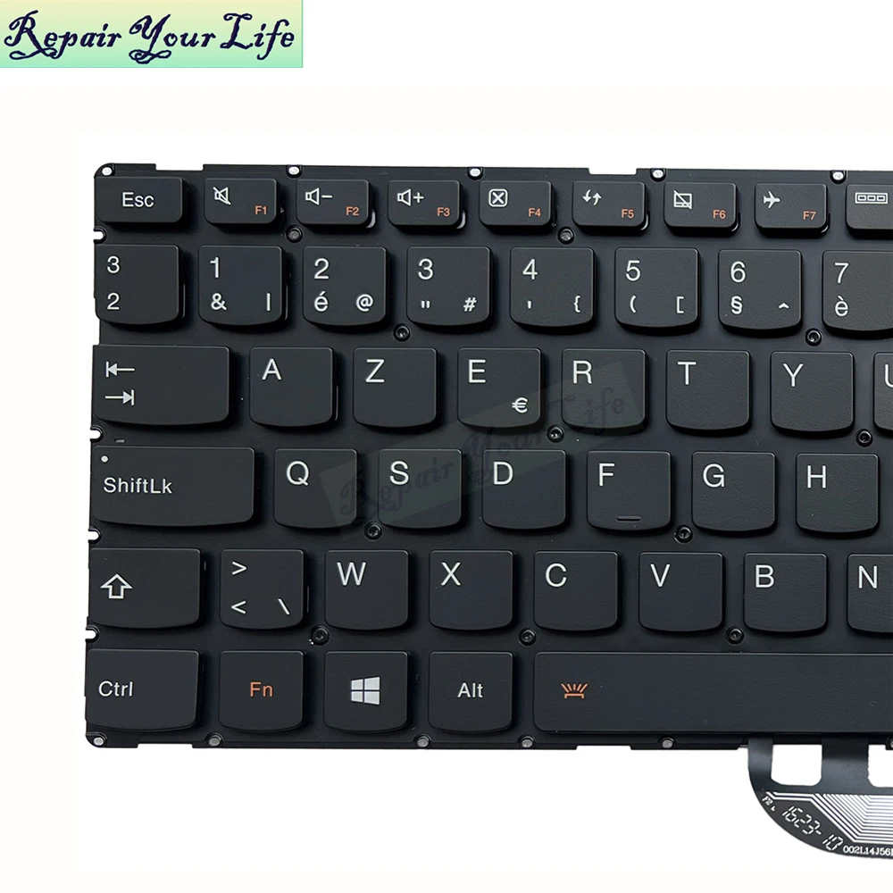 Teclado retroiluminado belga para Lenovo Yoga 500-15IBD 500-15IHW 500-15ISK Lenovo Flex 3-1570 3-1580 LCM14J5 AZERTY belga Teclado - imagen 3