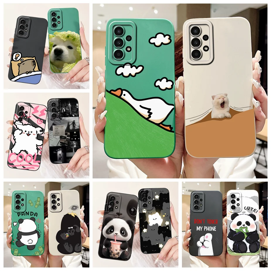 Funda de TPU suave con dibujos animados para Samsung Galaxy A13, 4G, SM-A135F, A23, A33, A53, 5G, parachoques