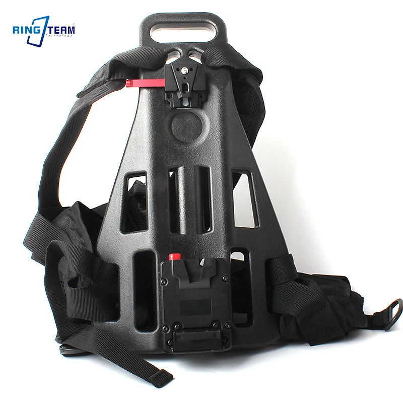 Mochila para transmisión en vivo, transmisión de imágenes, director en la nube, codificador de transmisión en vivo móvil T80/T20, chaleco con batería de montaje en V