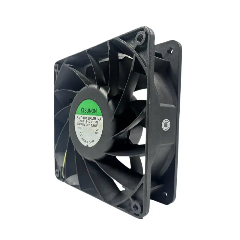 12038 Ventilador de levitación magnética de 48 V: PMD4812PMB1-A (4200 RPM, alto flujo de aire, 32 dBA) con sensor de velocidad, ventilador de fuente de alimentación de comunicación - imagen 3