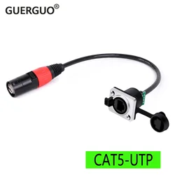 Cable Ethernet CAT5 UTP RJ45 EtherCON macho-hembra panel tipo D