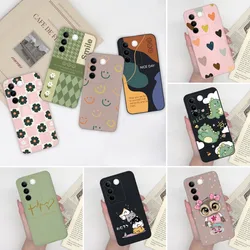 Funda de silicona Vivo V27, V27e y V27 Pro 5G con dibujos animados