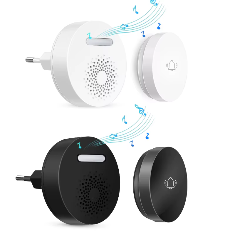 Timbre inalámbrico para hogar inteligente, timbre de bienvenida, botón autoalimentado, No requiere batería, alarma de sonido, receptor de 36 tonos de llamada - imagen 2