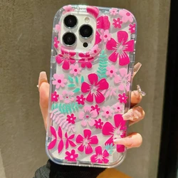 Funda Floral Rosa Antigolpes Samsung Galaxy A15, A35 y A55