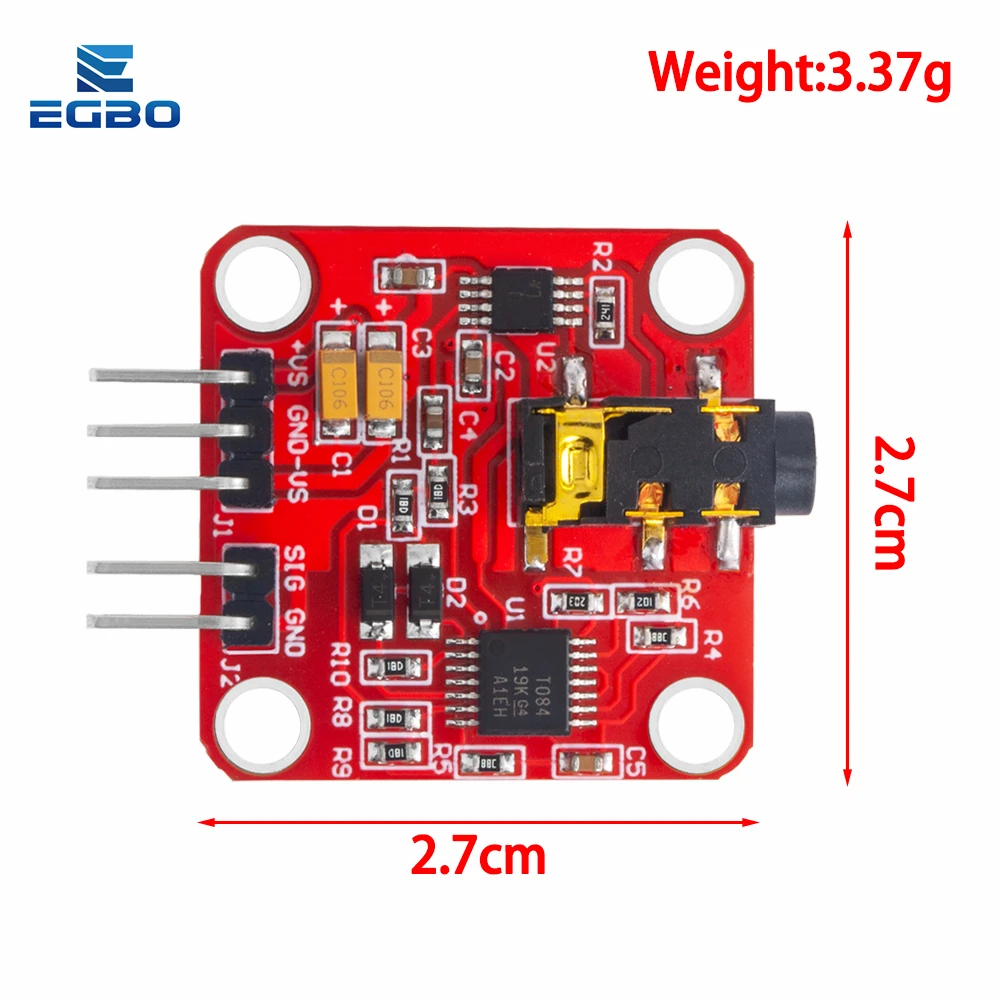 Módulo de Sensor eléctrico muscular EGBO, señal analógica muscular, colección de señales crudas EMG, Kit de desarrollo electrónico para Arduino - imagen 5