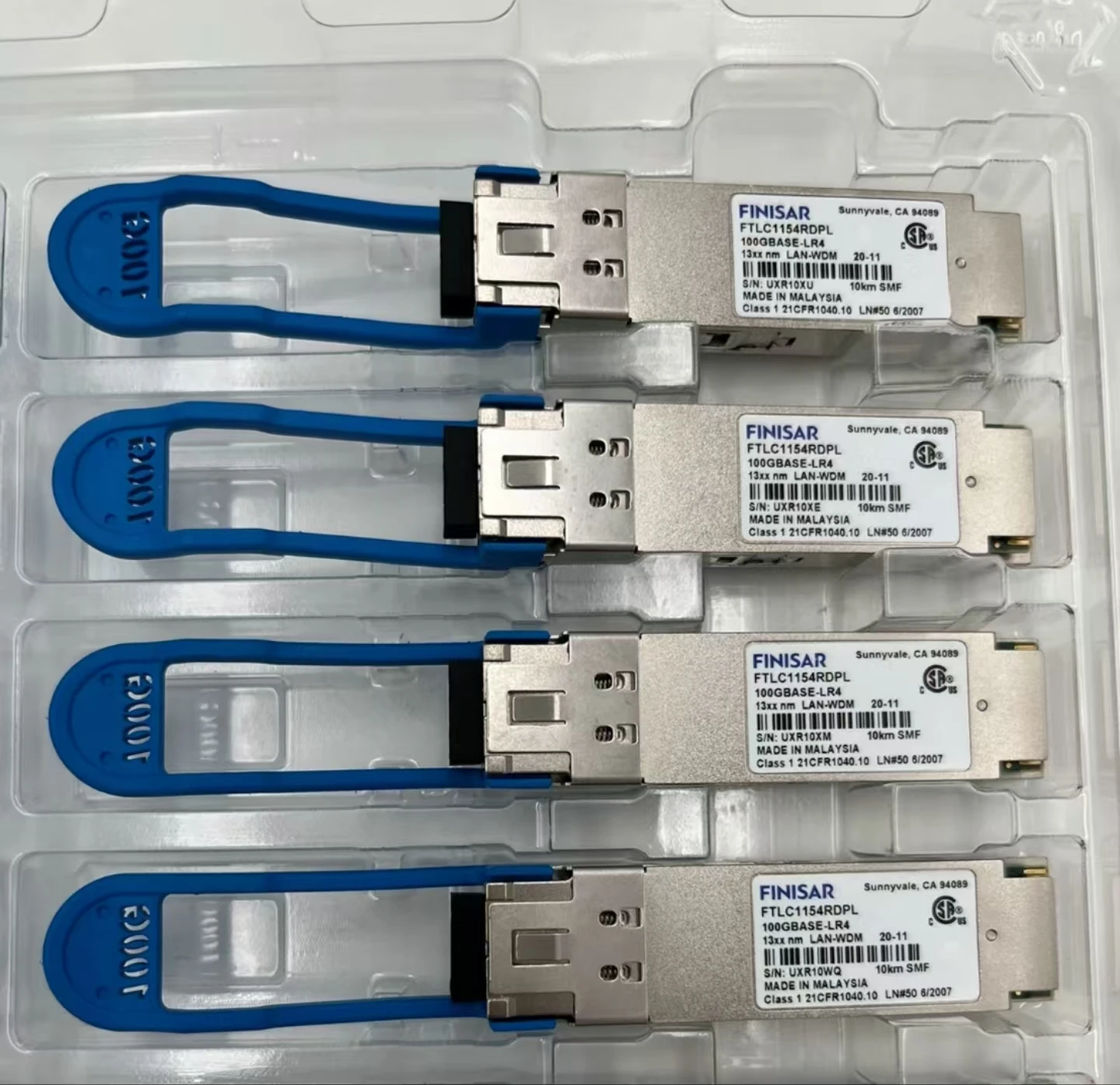 FINISAR FTLC1154RDPL FTLC1154SDPL FTLC1151RDPL FTLC1156RDPL FTLC1156SDPL 100GBASE-LR4 LAN-WDM QSFP28-100G-LR4 Transceptor de fibra - imagen 5
