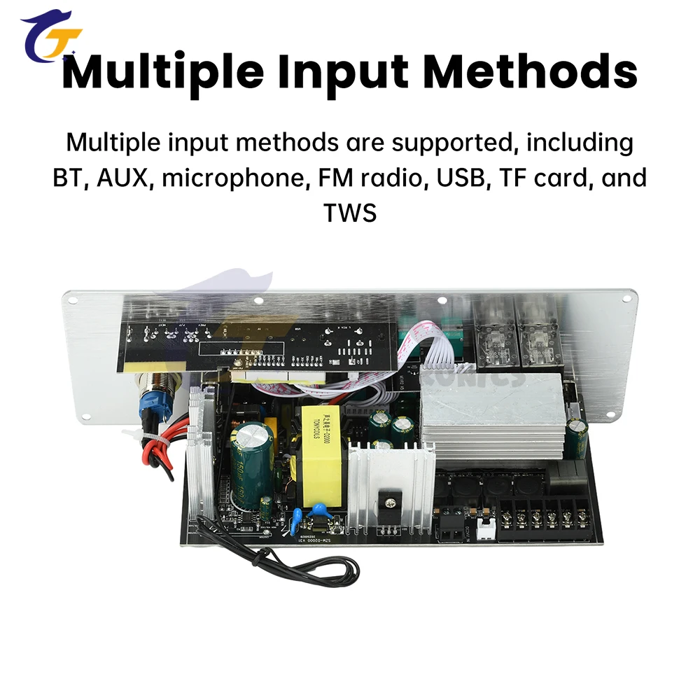 1 placa amplificadora de sonido D2000 100W * 2 + 200W placa amplificadora de 2,1 canales DC 24V/AC110-220V placa amplificadora Bluetooth de alta potencia - imagen 4