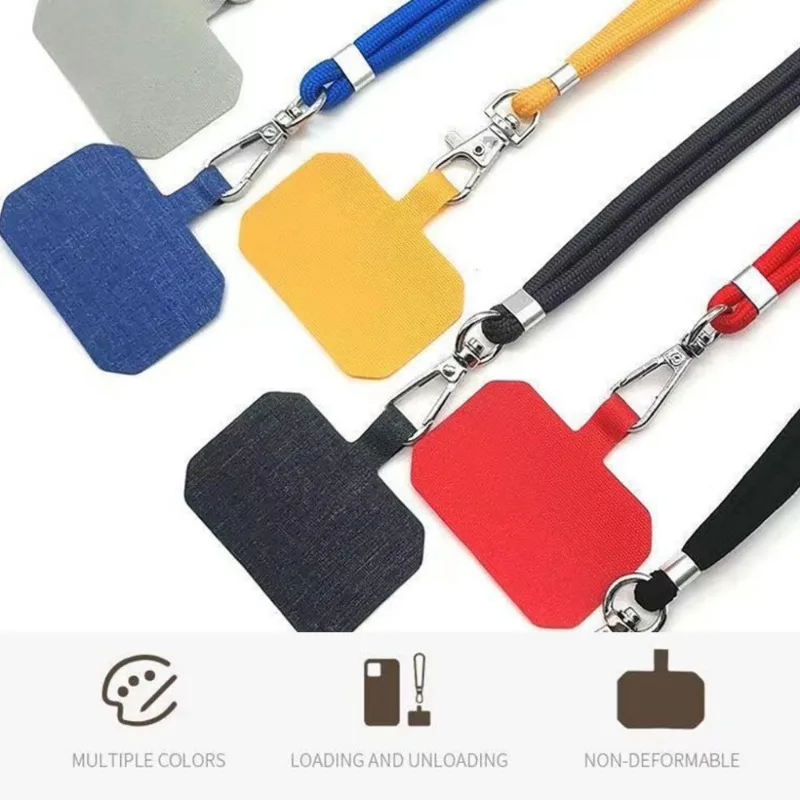 Cordón de teléfono colorido con parche, cuerda colgante ajustable para teléfono móvil, correas para el cuello, cordones antipérdida, 1,5mm - imagen 3
