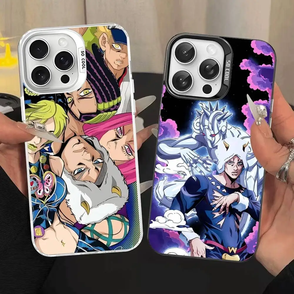 Funda de teléfono JoJo's Bizarre Adventure para iPhone 17 16 15 14 13 12 11 Pro MAX mate a prueba de golpes trasera anticaída mate - imagen 3