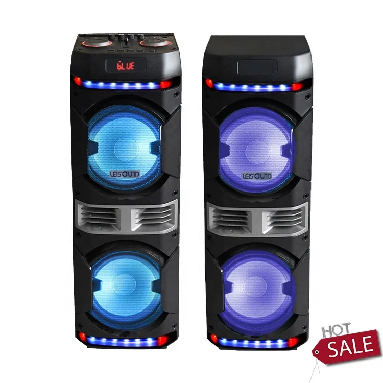 Altavoces Leisound Sistema de audio Sonido Boombox Altavoz de DJ con dientes azules