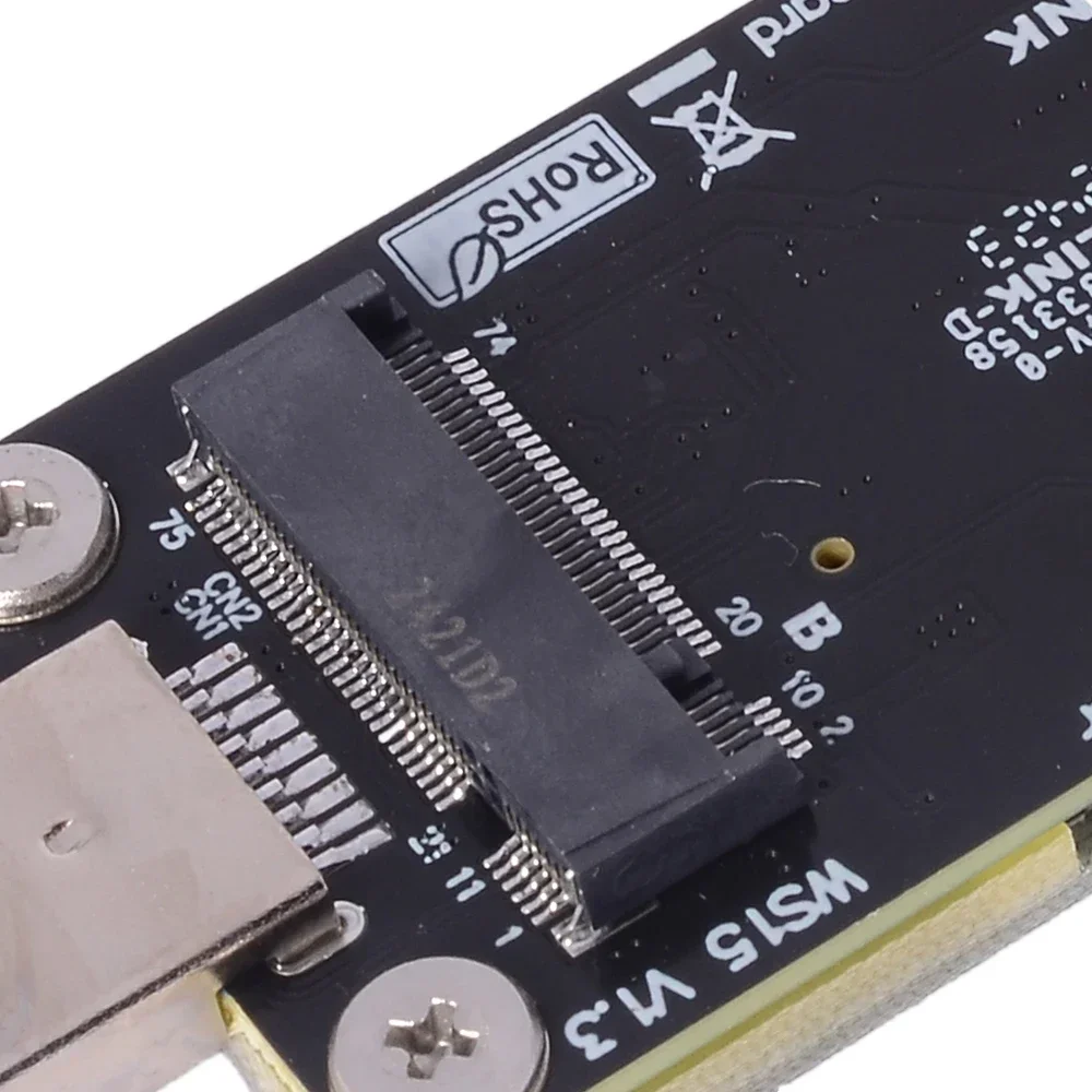 ADT-Link USB 3,0 a M.2 NGFF adaptador de llave B tarjeta elevadora ranura SIM Dual estándar 3,7 V 3A 5G 4G LTE módem de módulo WWAN inalámbrico para PC - imagen 3