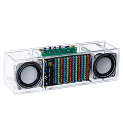 Kit de Altavoz Bluetooth, amplificador de espectro de música LED electrónico, MH-M18, doble canal, práctica de soldadura, 3W, DC5V 8002